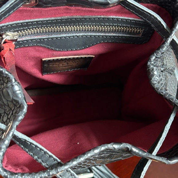 Freebird Charcoal Snake Print Backpack - Picture 14 of 14